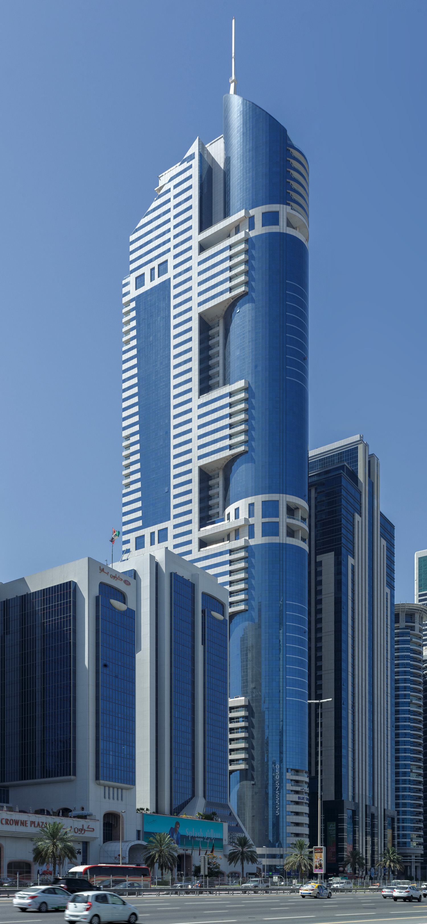 Blue Tower, Dubai - View across Sheikh Zayed Road. © Mathias Beinling